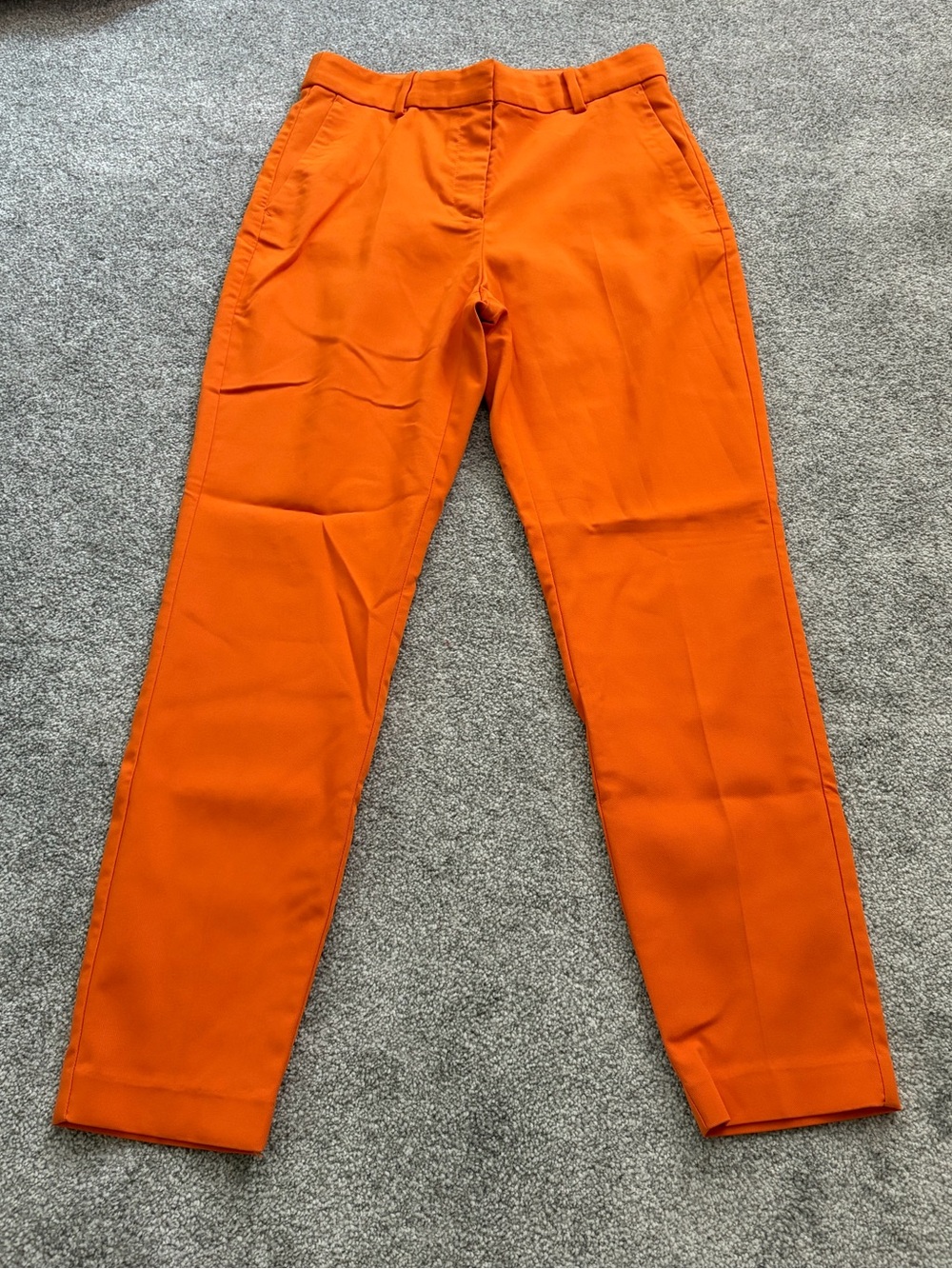 H&M Men's Bright Orange Tailored Chinos